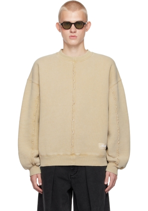 Axel Arigato Tan Chopped Distressed Sweatshirt