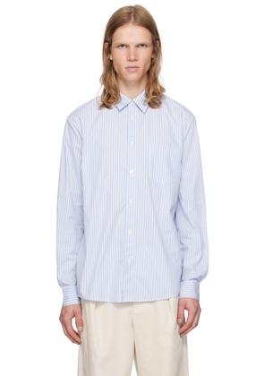 A. P.C. White & Blue Clement Shirt