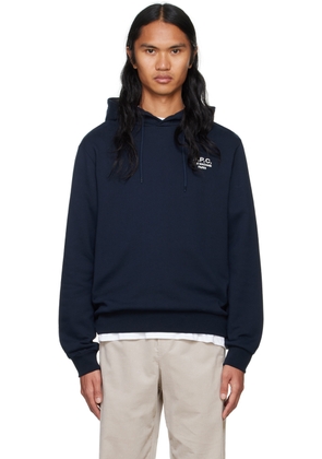 A. P.C. Navy Standard 'Rue Madame' Hoodie