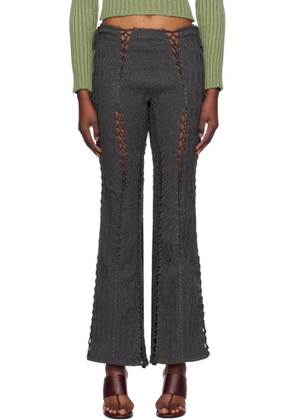 Isa Boulder Gray Louise Flare Lounge Pants