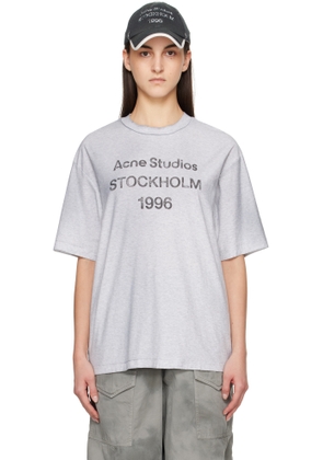 Acne Studios Gray Logo T-shirt