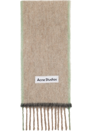 Acne Studios Beige Narrow Wool Mohair Scarf