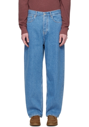 Drôle De Monsieur Blue 'Le Jean Baggy Rayures' Jeans