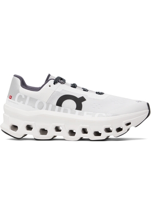 On White & Gray Cloudmonster Sneakers