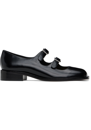 Sandy Liang Black Double Strap Ballerina Flats