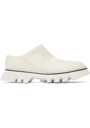 Guidi White Soft Horse Full Grain Slip-on Loafers