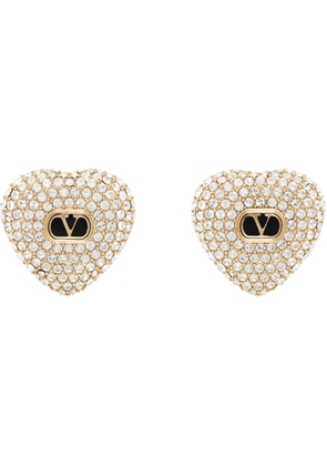 Valentino Garavani Gold Coeur Royal Earrings