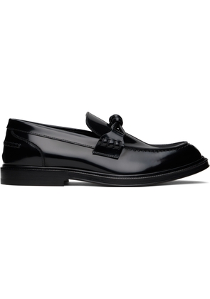 Bottega Veneta Black Astaire Loafers