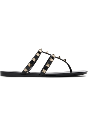 Valentino Garavani Black Summer Rockstud Sandals
