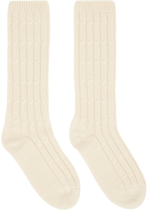 Valentino Garavani Beige Cashmere Socks