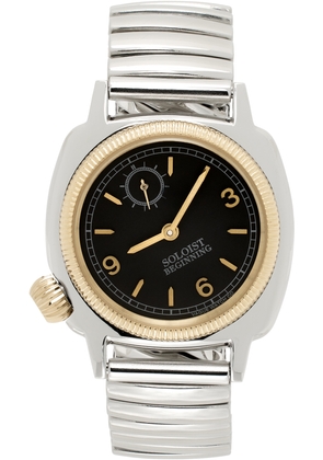 TAKAHIROMIYASHITA TheSoloist. Silver VAGUE WATCH Co. Edition Coussin Extension Belt Watch