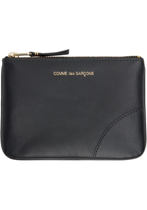 COMME des GARÇONS WALLETS Black Classic Leather Line Pouch