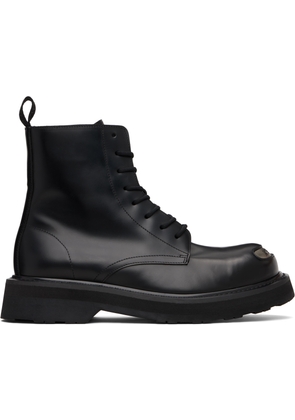 Kenzo Black Kenzo Paris KENZOSMILE Lace Up Boots
