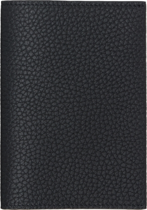 The Row Black Leather Passport Holder