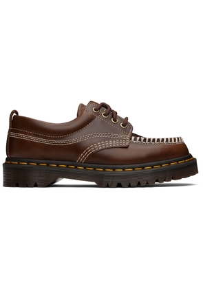Dr. Martens Brown Lowell Leather Moc Toe Derbys