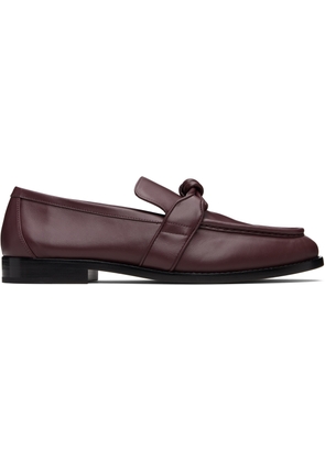 Bottega Veneta Burgundy Astaire Loafers