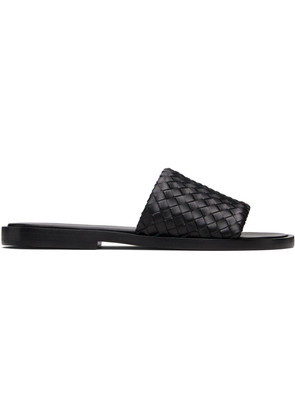 Bottega Veneta Black Elio Mules
