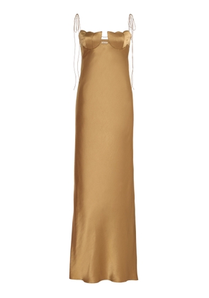Anna October - Tulip Maxi Dress - Gold - XS - Moda Operandi