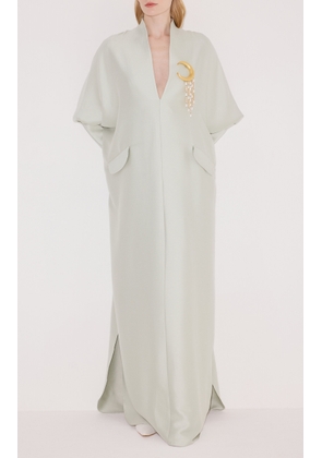 Harithand - Amy Silk-Blend Caftan - Light Blue - UK 12 - Moda Operandi