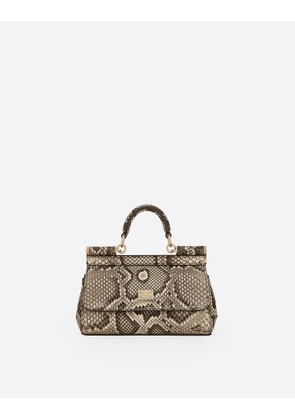 Dolce & Gabbana Small Sicily Handbag - Woman Handbags Yellow Onesize