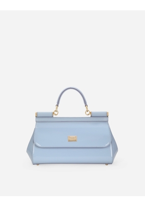 Dolce & Gabbana Elongated Medium Sicily Handbag - Woman Handbags Light Blue Leather Onesize