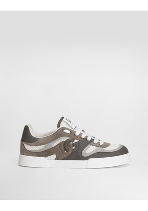 Dolce & Gabbana Calfskin Strobel Portofino Light Sneakers - Man Sneakers Multicolor 46