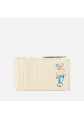 Polo Ralph Lauren Bear Leather Zip Card Case