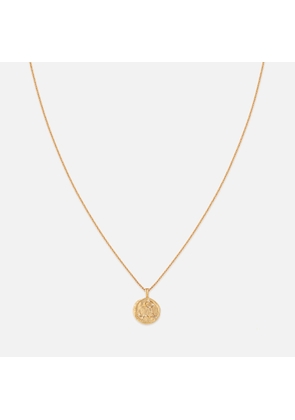 Astrid & Miyu Pisces Zodiac 18-Karat Gold-Plated Sterling Silver Necklace