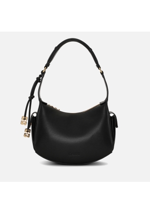 Ganni Swing Recycled Leather and Faux Leather Shoulder Bag