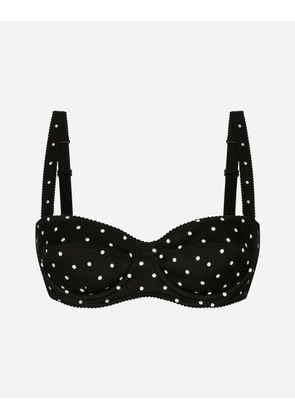 Dolce & Gabbana Polka-dot Balconette Bra - Woman Underwear Print 1b