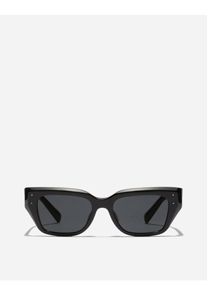 Dolce & Gabbana Dg Sharped Sunglasses - Woman Sunglasses Black Acetate Onesize