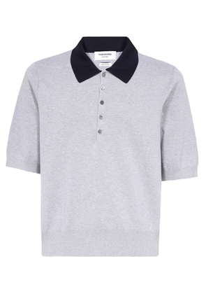 Thom Browne Knitted Cotton Polo Shirt