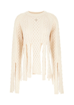 Coperni Ivory Wool Blend Sweater