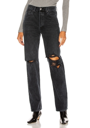 AGOLDE Lana Straight Jeans in Disorder - Black. Size 23 (also in ).