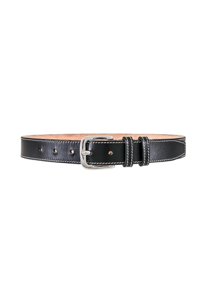 DEHANCHE Louison Belt in Black & White - Black. Size L (also in M, S, XS).