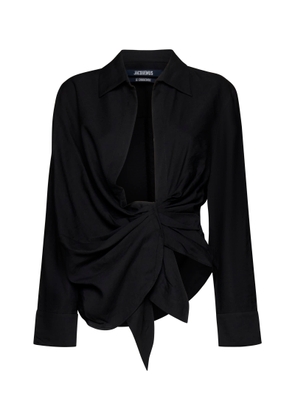 Jacquemus Bahlia Tie-up Detailed Blouse