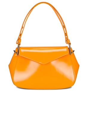 Bottega Veneta V Ring Crossbody Bag in Tangerine & Gold - Tangerine. Size all.