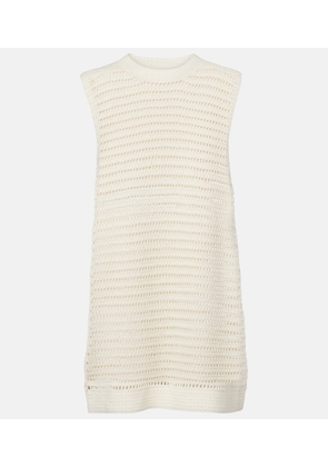 Leset Lucy crochet cotton minidress