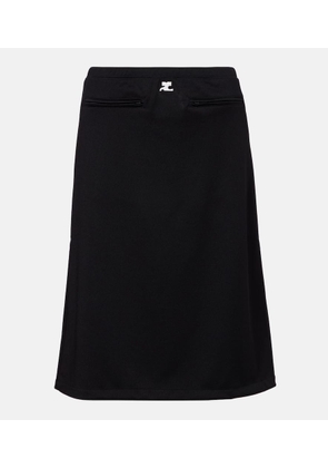 Courreges Interlock Tracksuit midi skirt