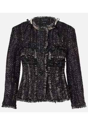 Simone Rocha Embellished tweed jacket
