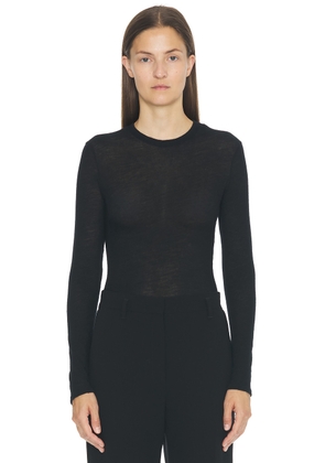 The Row Iverness Top in Black - Black. Size S (also in XL, XS).