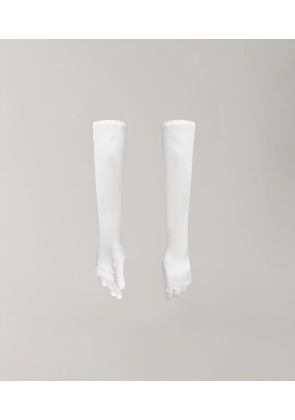 Vivienne Westwood Classic Satin Opera Gloves 32cm Stretch Satin 6 Women