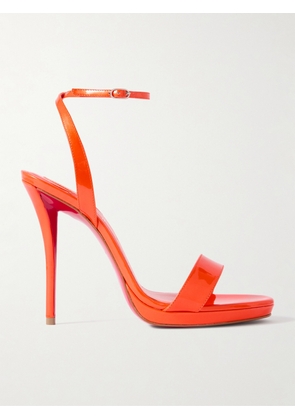 Christian Louboutin - Miss Z Queen 120 Patent-leather Sandals - Orange - IT36,IT36.5,IT37,IT37.5,IT38,IT38.5,IT39,IT39.5,IT40,IT40.5,IT41,IT41.5,IT42