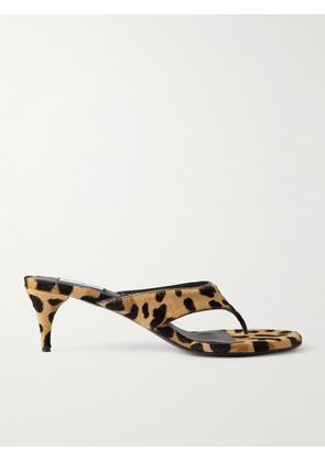 Alaïa - Tong 55 Leopard-print Calf Hair Sandals - Animal print - IT35,IT36,IT36.5,IT37,IT37.5,IT38,IT38.5,IT39,IT39.5,IT40,IT40.5,IT41