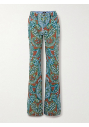 Etro - Paisley-print Flared Jeans - Multi - 25,26,27,28,29,30,31,32