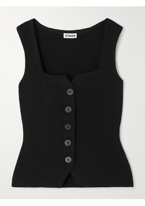 STAUD - Marisa Knitted Top - Black - x small,small,medium,large
