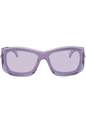 Givenchy Purple Rectangular Sunglasses