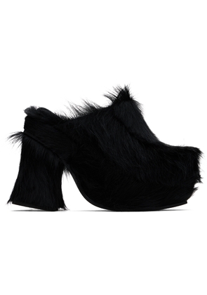 Eckhaus Latta Black Platform Mules