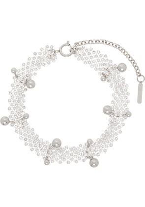 Justine Clenquet Silver Faye Choker