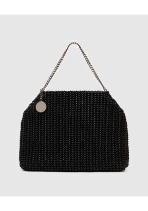 Stella McCartney - Falabella Popcorn Drawstring Tote Bag, Woman, Black